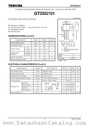GT25G101 datasheet pdf TOSHIBA