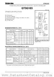 GT5G103 datasheet pdf TOSHIBA