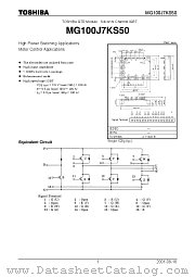MG100J7KS50 datasheet pdf TOSHIBA