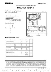 MG240V1US41 datasheet pdf TOSHIBA