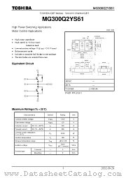MG300Q2YS61 datasheet pdf TOSHIBA