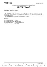 JBT6L78-AS datasheet pdf TOSHIBA
