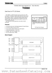 T6B80 datasheet pdf TOSHIBA