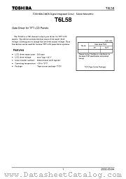 T6L58 datasheet pdf TOSHIBA