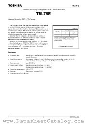 T6L76E datasheet pdf TOSHIBA