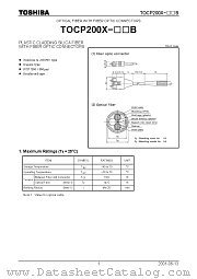 TOCP200X-[][]B datasheet pdf TOSHIBA