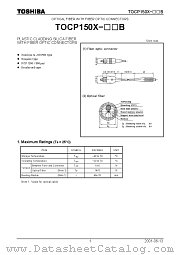 TOCP150X-[][]B datasheet pdf TOSHIBA