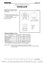 TOTX141P datasheet pdf TOSHIBA