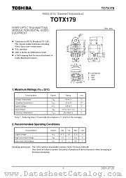 TOTX179 datasheet pdf TOSHIBA