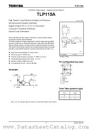 TLP115A datasheet pdf TOSHIBA