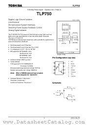 TLP750 datasheet pdf TOSHIBA