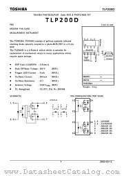 TLP200D datasheet pdf TOSHIBA