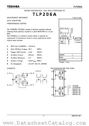 TLP206A datasheet pdf TOSHIBA