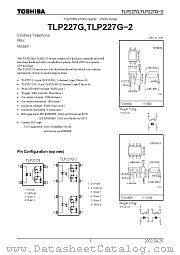TLP227G datasheet pdf TOSHIBA