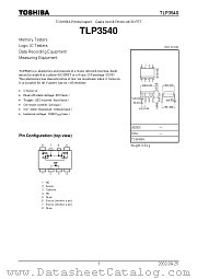 TLP3540 datasheet pdf TOSHIBA