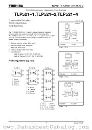 TLP521-4 datasheet pdf TOSHIBA