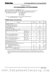 TLP733(D4)SERIES datasheet pdf TOSHIBA