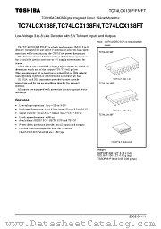 TC74LCX138F datasheet pdf TOSHIBA