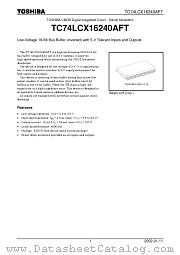 TC74LCX16240AFT datasheet pdf TOSHIBA
