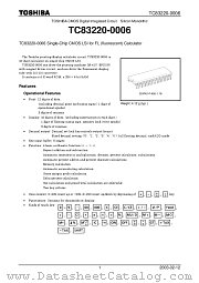 TC83220-0006 datasheet pdf TOSHIBA
