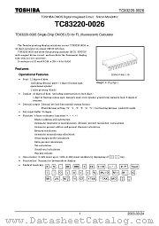 TC83220-0026 datasheet pdf TOSHIBA
