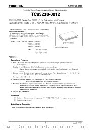 TC83230-0012 datasheet pdf TOSHIBA