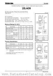 2SJ439 datasheet pdf TOSHIBA