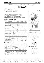 TPC6001 datasheet pdf TOSHIBA