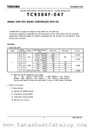 TC9304F-047 datasheet pdf TOSHIBA