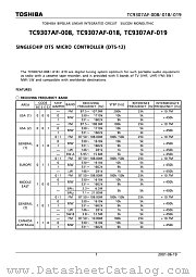 TC9307-019 datasheet pdf TOSHIBA