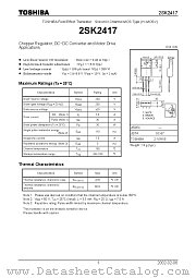 2SK2417 datasheet pdf TOSHIBA