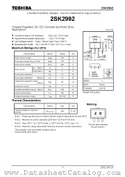 2SK2992 datasheet pdf TOSHIBA