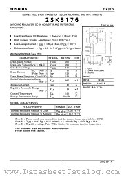 2SK3176 datasheet pdf TOSHIBA