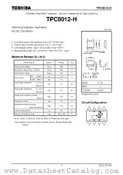 TPC8012-H datasheet pdf TOSHIBA