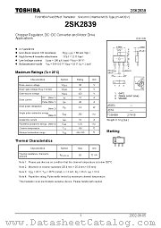 2SK2839 datasheet pdf TOSHIBA