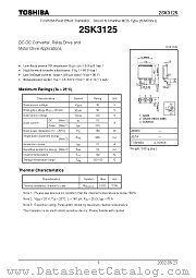 2SK3125 datasheet pdf TOSHIBA
