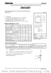2SK3387 datasheet pdf TOSHIBA