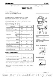 TPC6002 datasheet pdf TOSHIBA