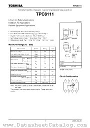 TPC8111 datasheet pdf TOSHIBA