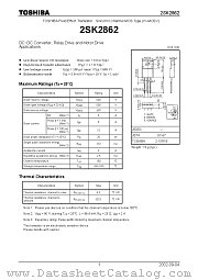 2SK2862 datasheet pdf TOSHIBA