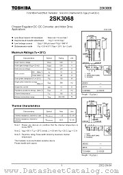 2SK3068 datasheet pdf TOSHIBA
