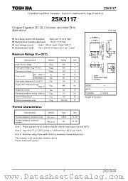 2SK3117 datasheet pdf TOSHIBA