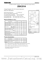 2SK3314 datasheet pdf TOSHIBA