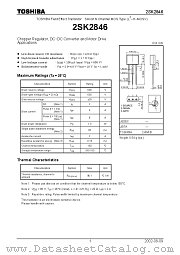 2SK2846 datasheet pdf TOSHIBA