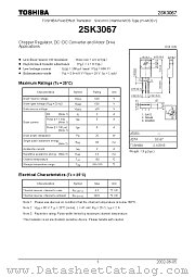 2SK3067 datasheet pdf TOSHIBA