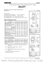2SJ377 datasheet pdf TOSHIBA
