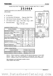 2SJ464 datasheet pdf TOSHIBA