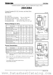 2SK3084 datasheet pdf TOSHIBA