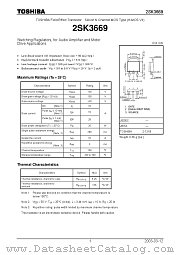2SK3669 datasheet pdf TOSHIBA