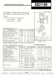 2SC1199 datasheet pdf TOSHIBA